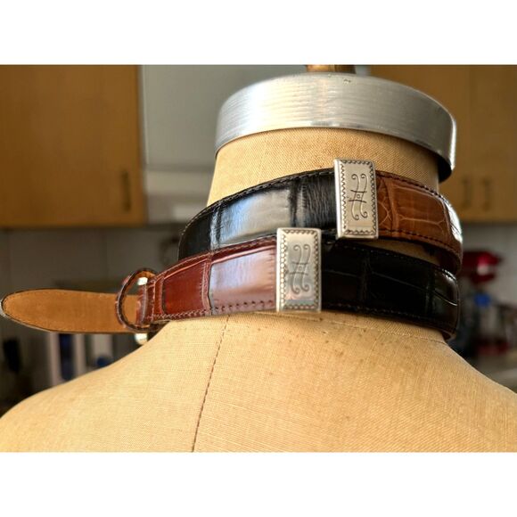 VTG Western Multicolor Leather Belt Size 30\